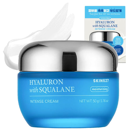 SKIN627 Daily Face Moisturizer, Face Cream, Facial Cream 1.76 Oz Korean Skin Care Korean Moisturizer (Hyaluron with Squalane)